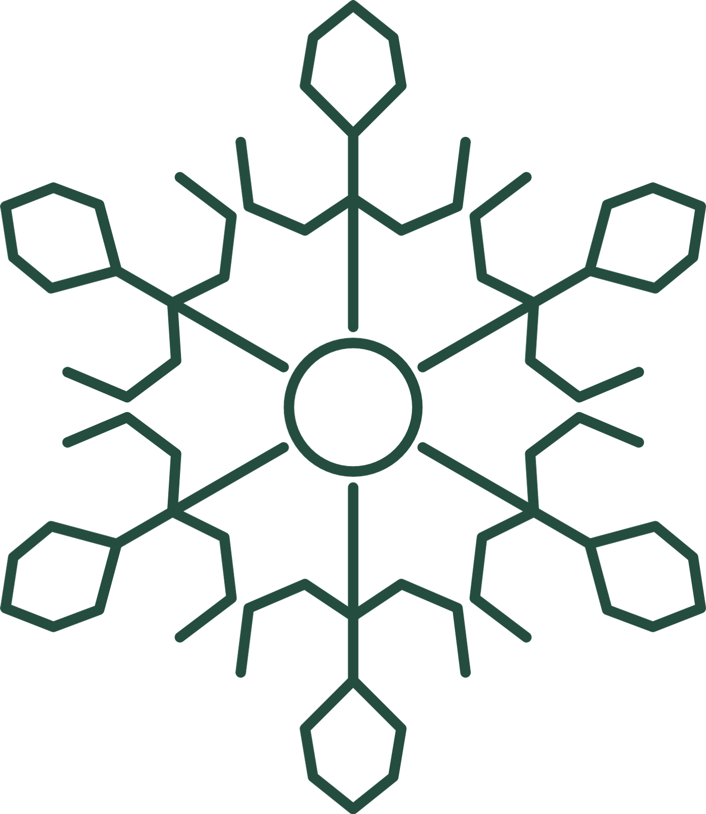 Petal snowflake