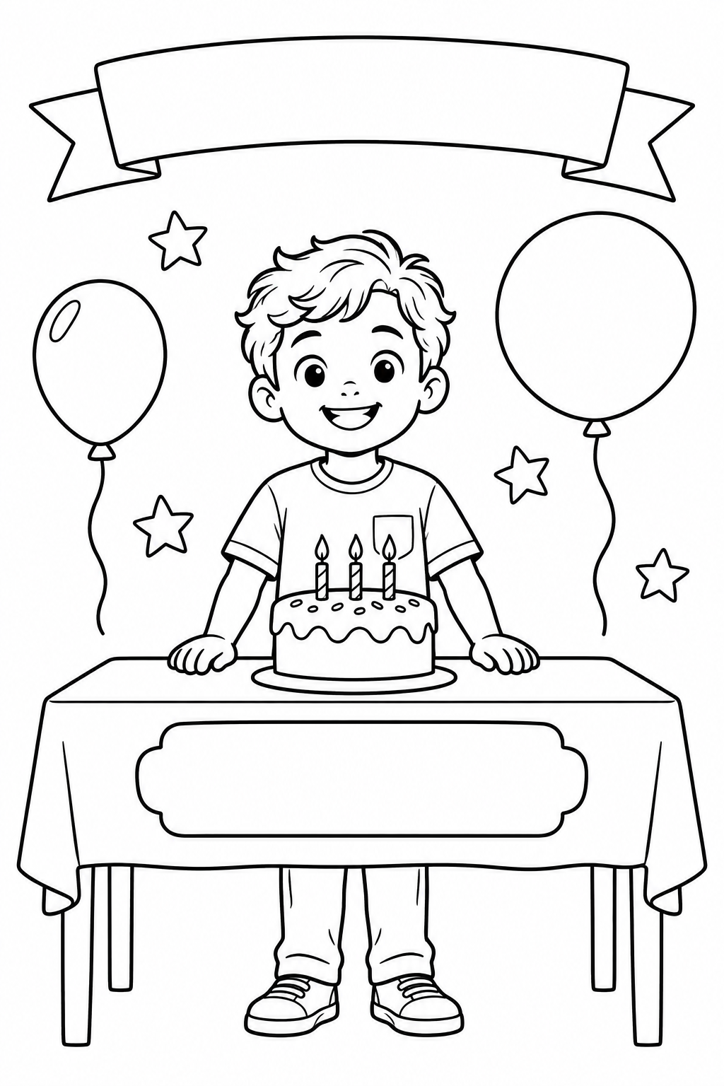 A boy's birthday cake