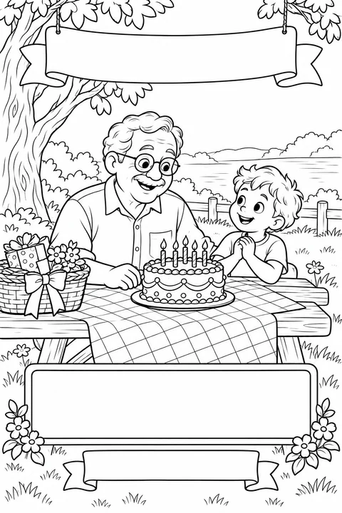 Grandpa's birthday picnic