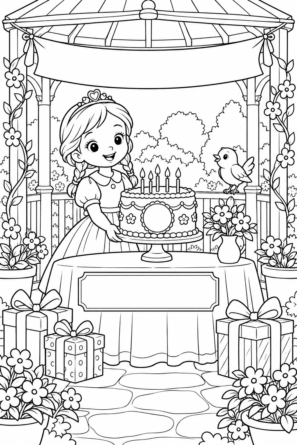 Der Gartengeburtstag der Prinzessin