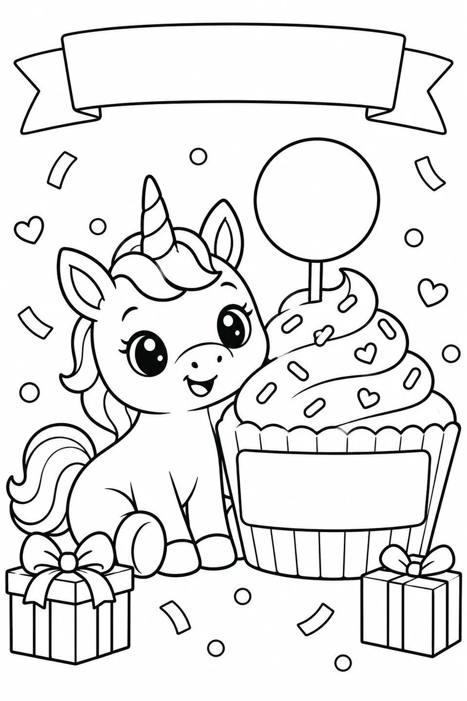 A unicorn’s birthday cupcake