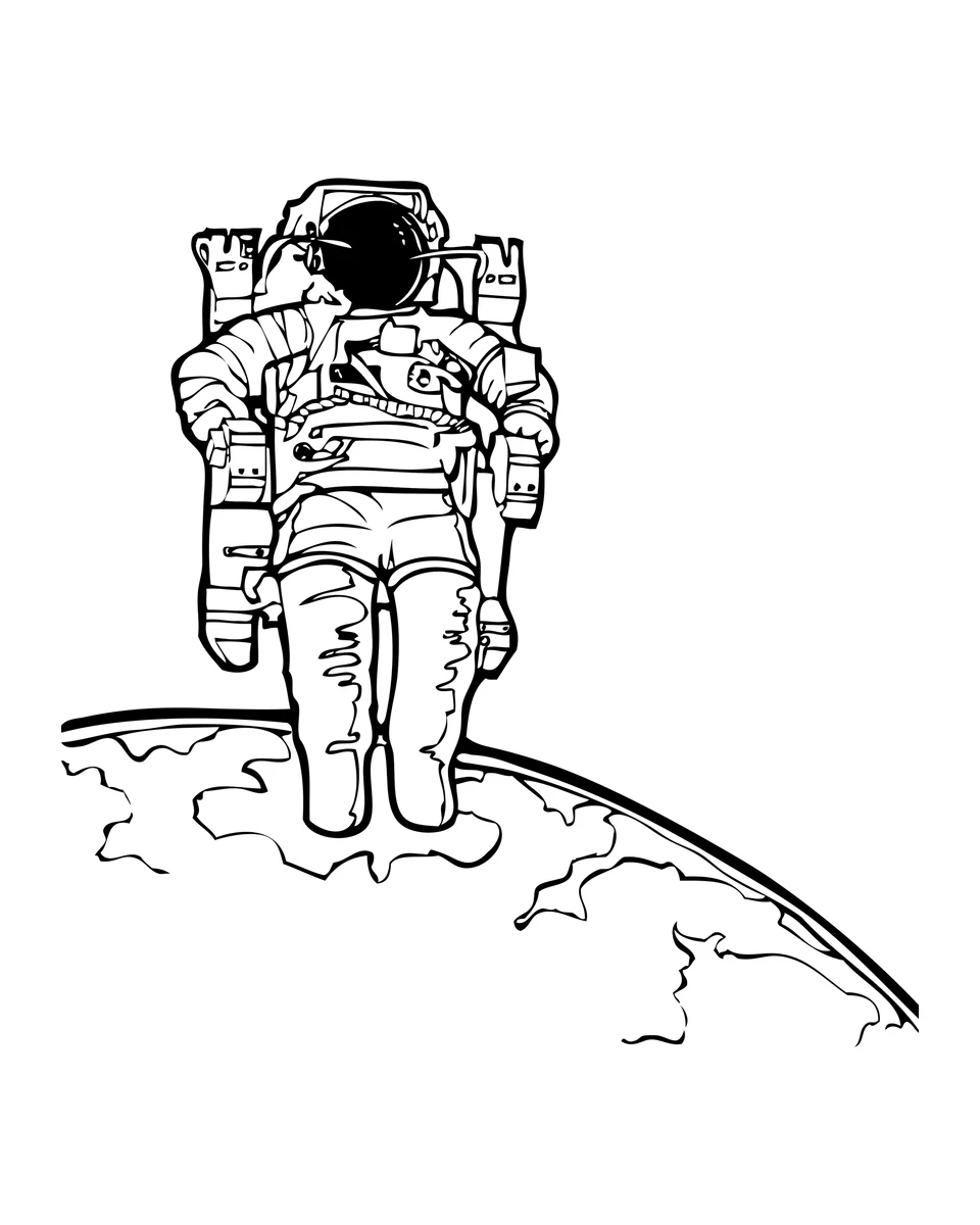 Astronauta en la Luna