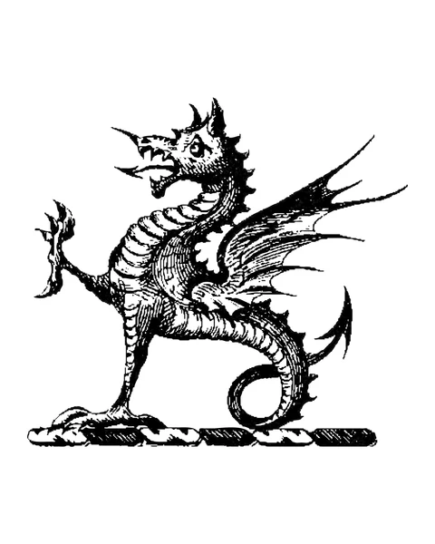 Standing Dragon with Small Wings