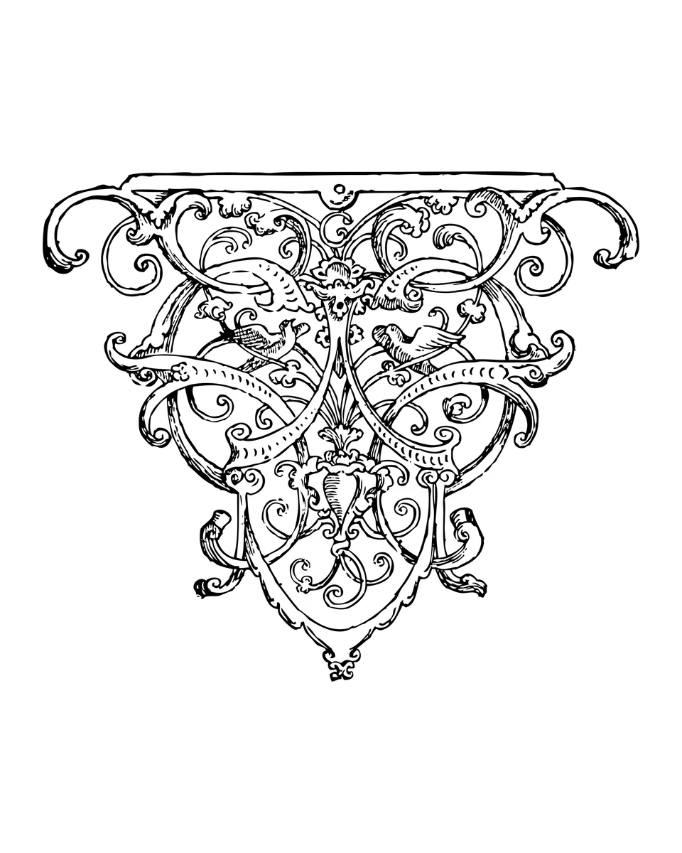 Ornamental Leaf Scrollwork