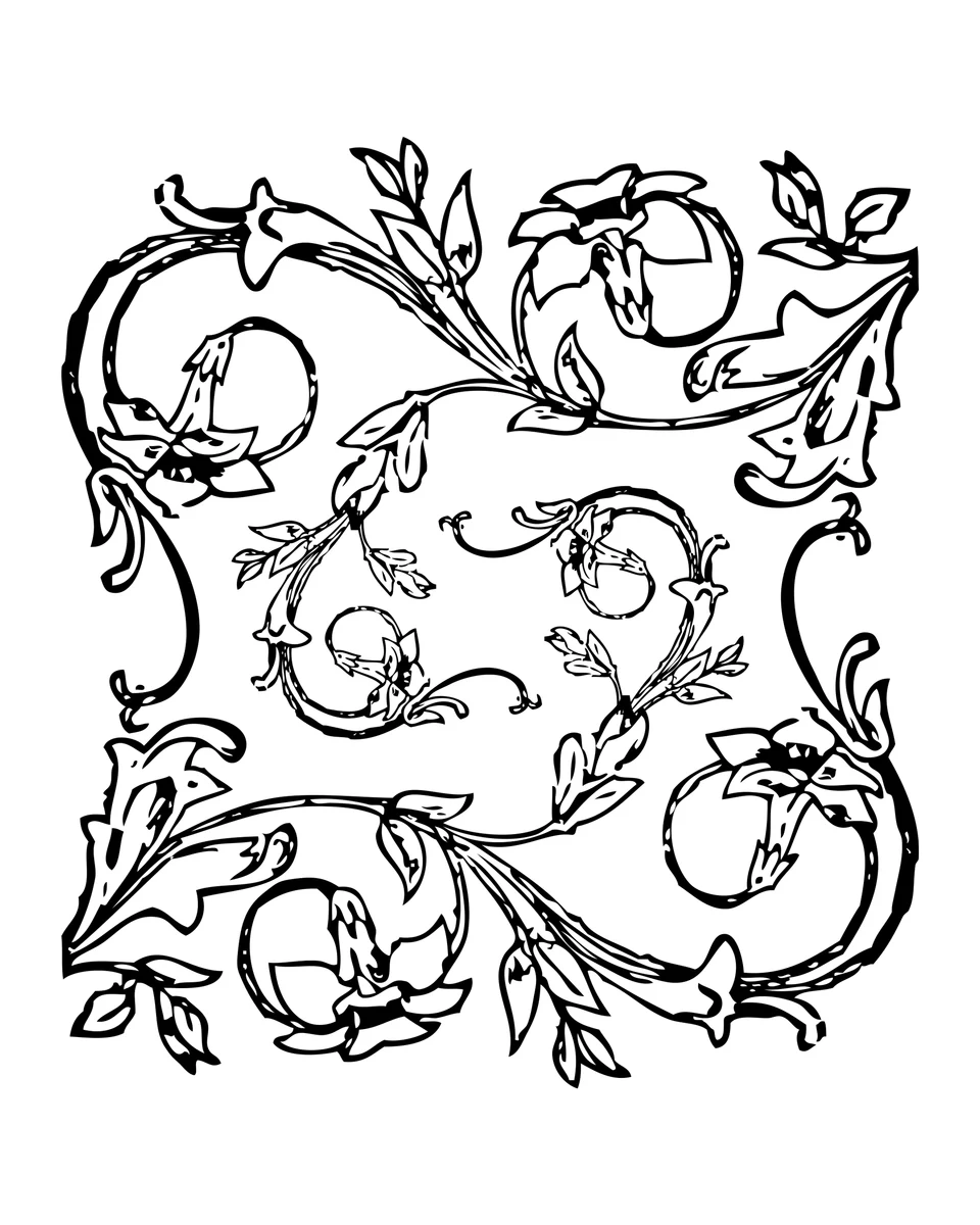 Climbing Floral Ornament