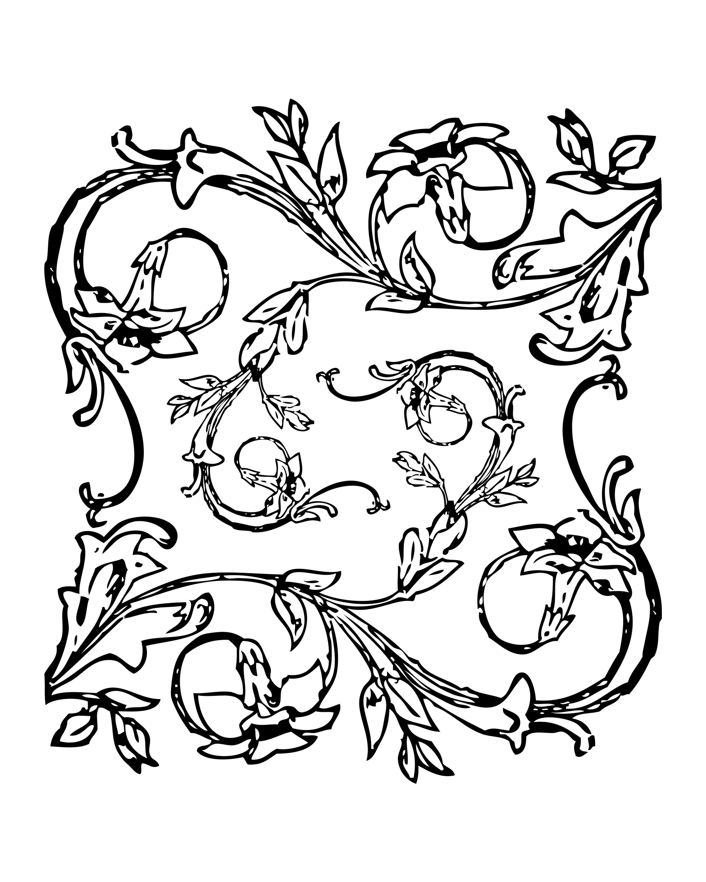 Climbing Floral Ornament