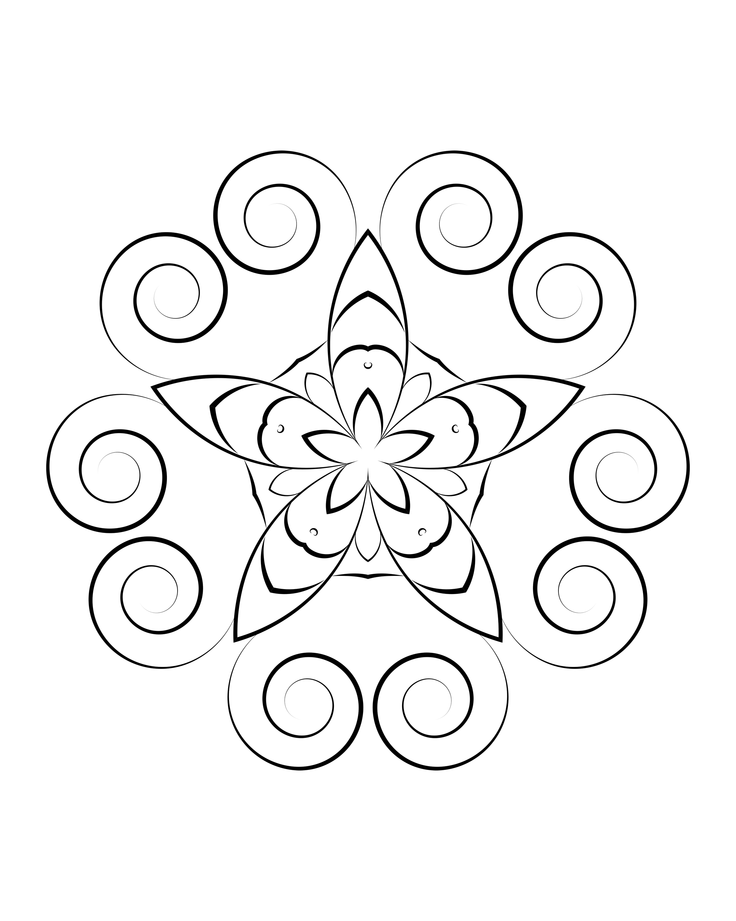 Flower with Spiral Petals