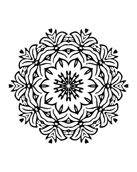 Round Floral Mandala