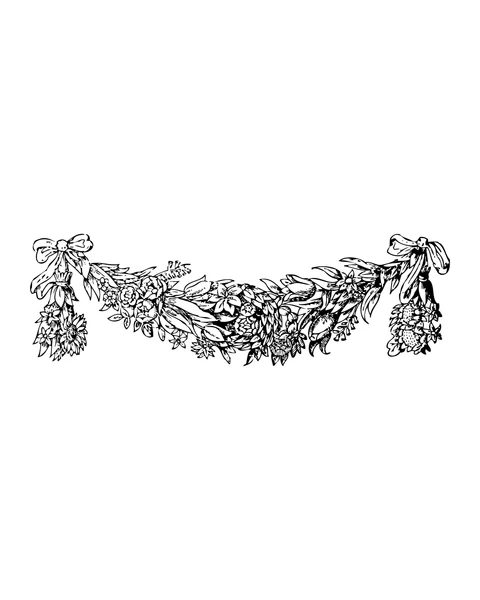 Floral Garland with Bows