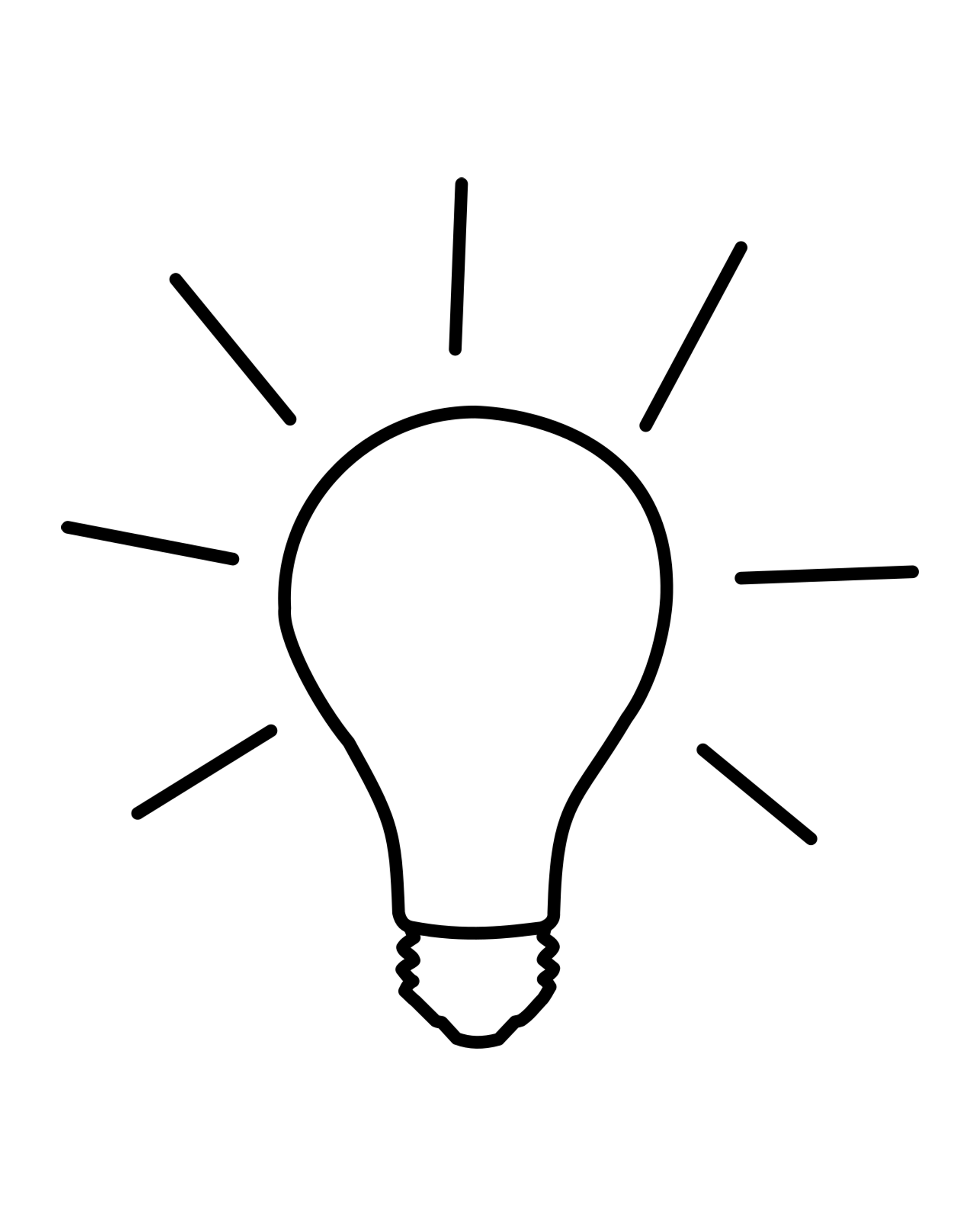 Glowing Light Bulb