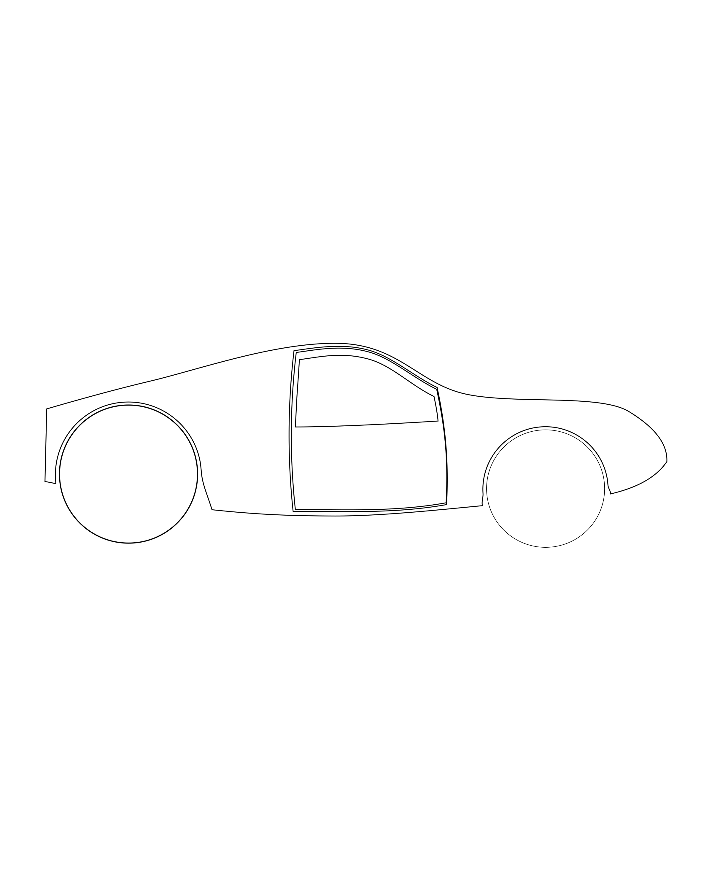 Sportauto van opzij