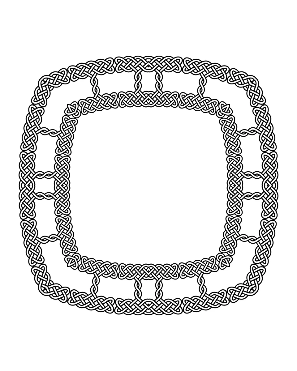 Cornice celtica quadrata