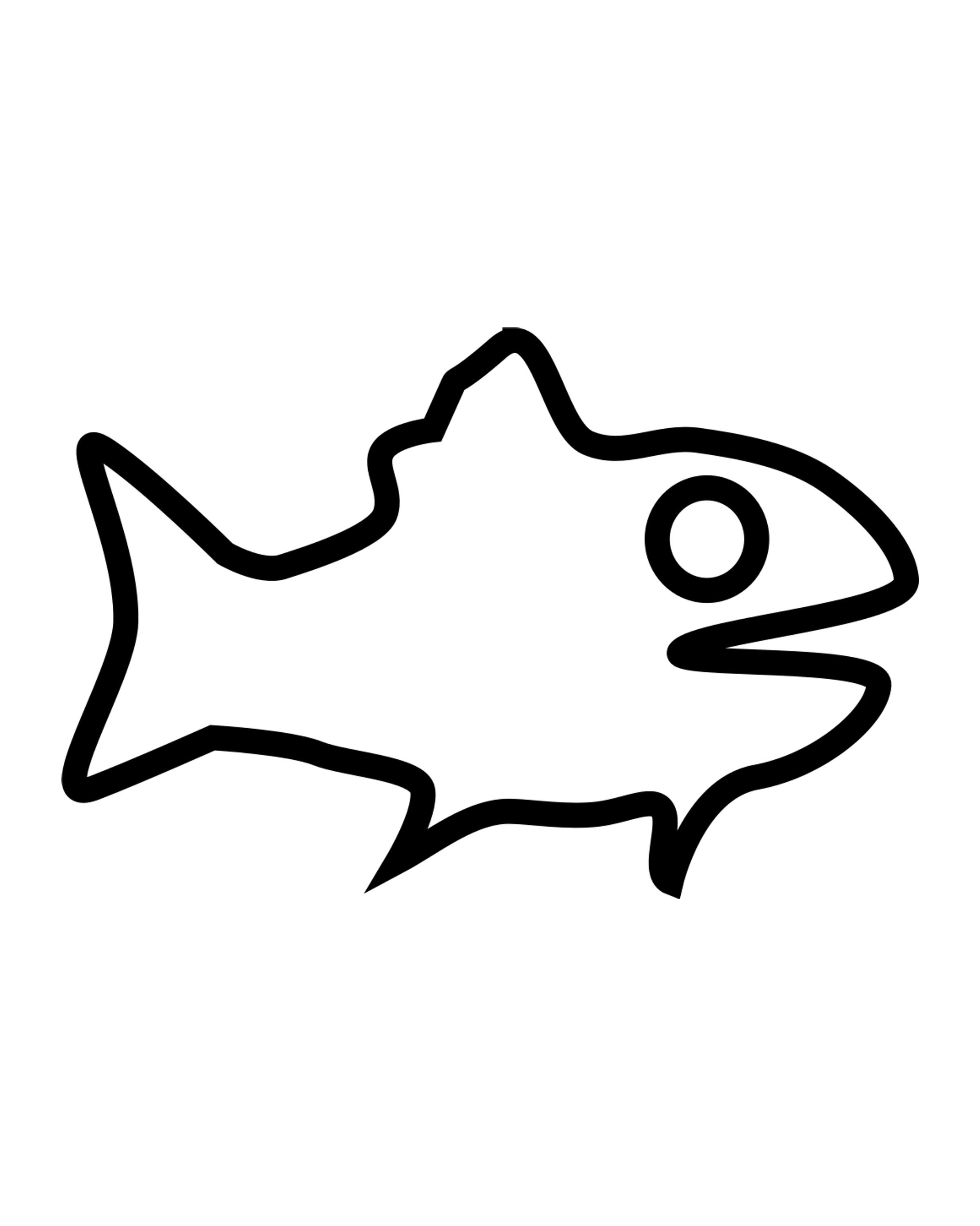 Small Fish Outline