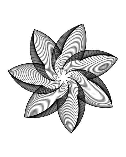 渦巻く花模様
