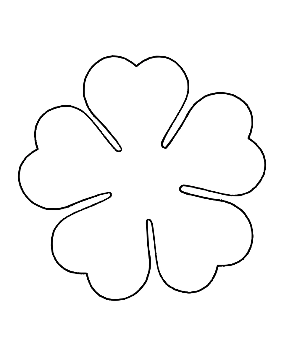 Cinque petali arrotondati