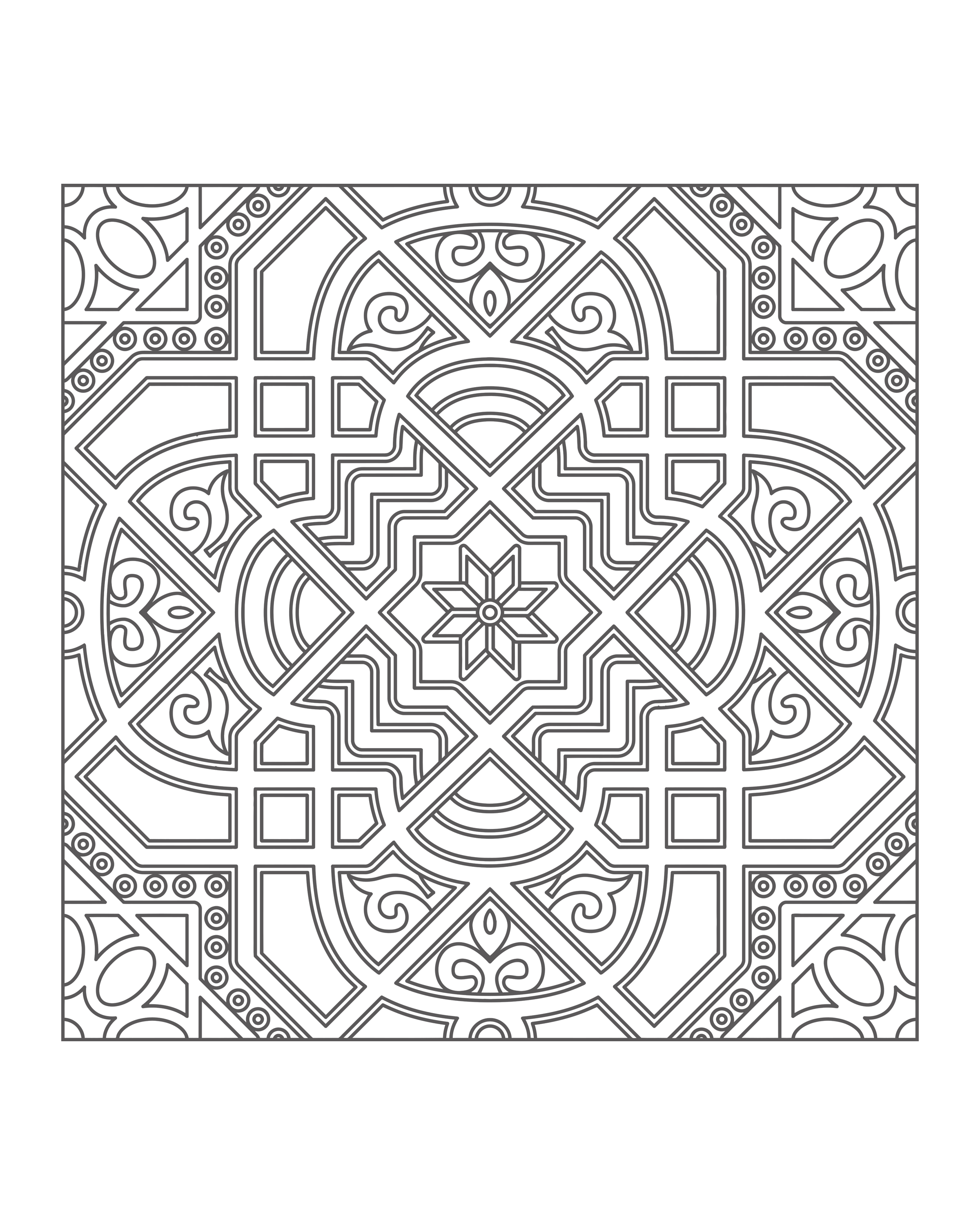 Vervlochten geometrisch patroon