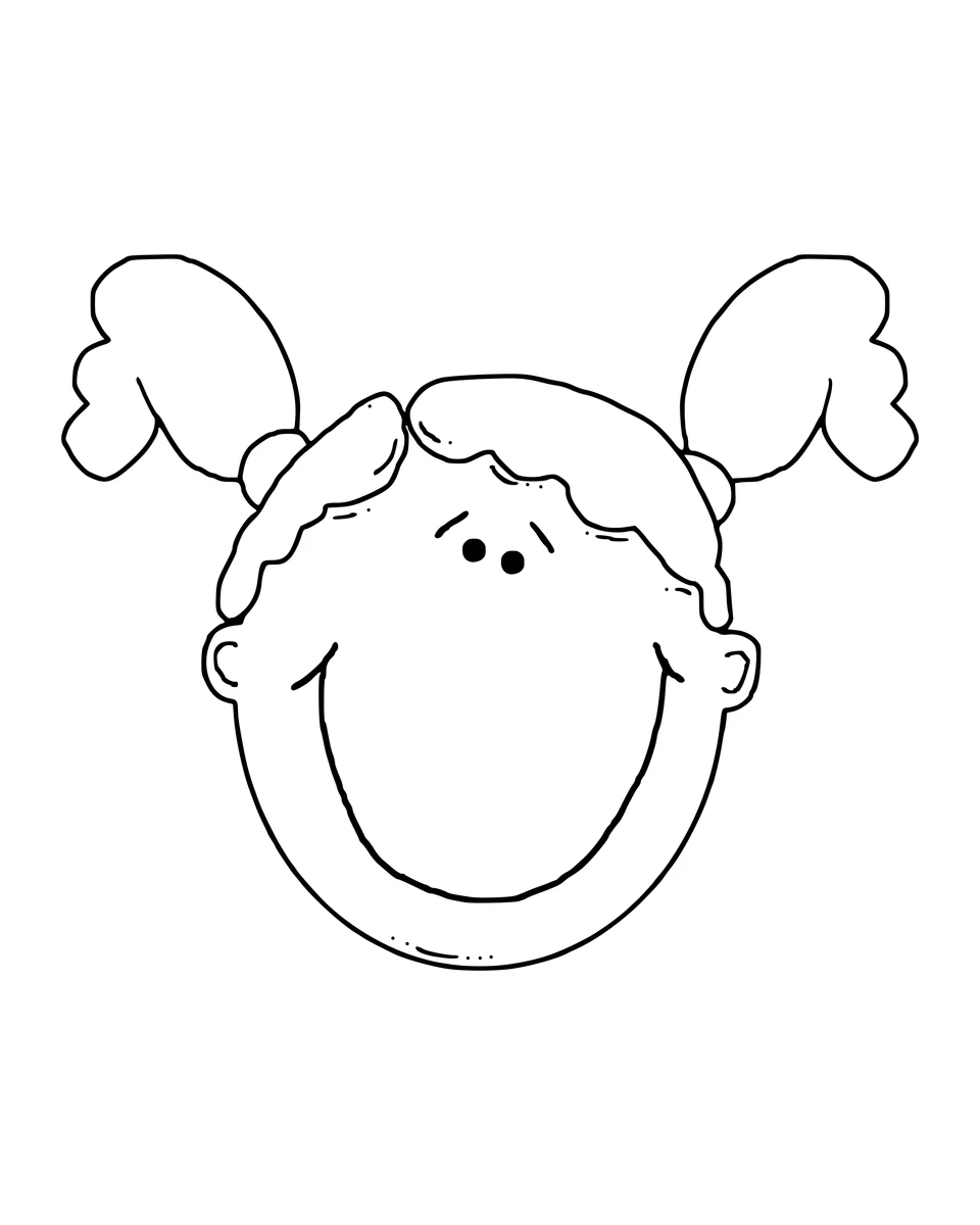 Niña con coletas