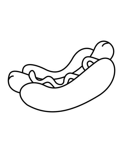 Perrito caliente en pan