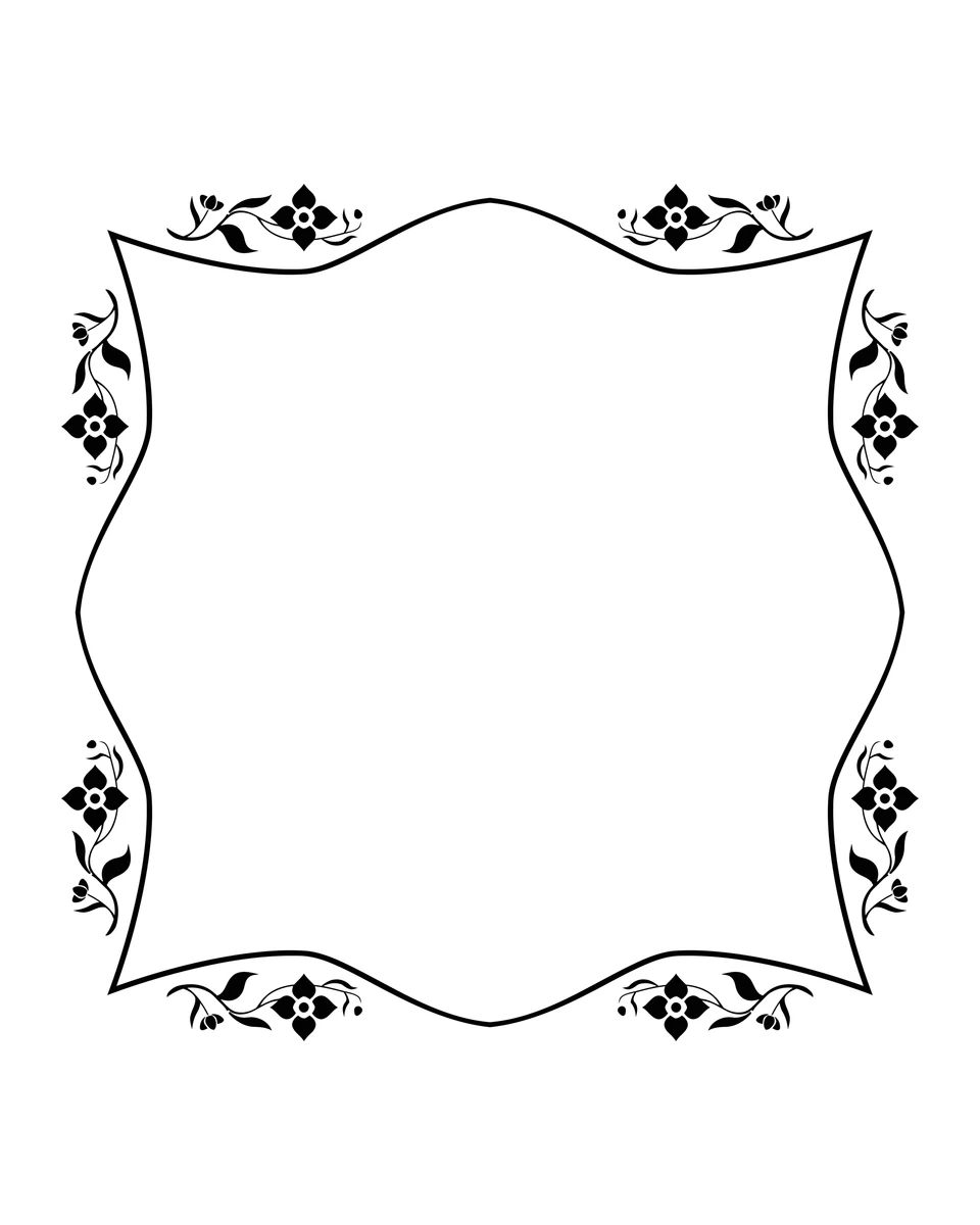 Decorative Floral Frame