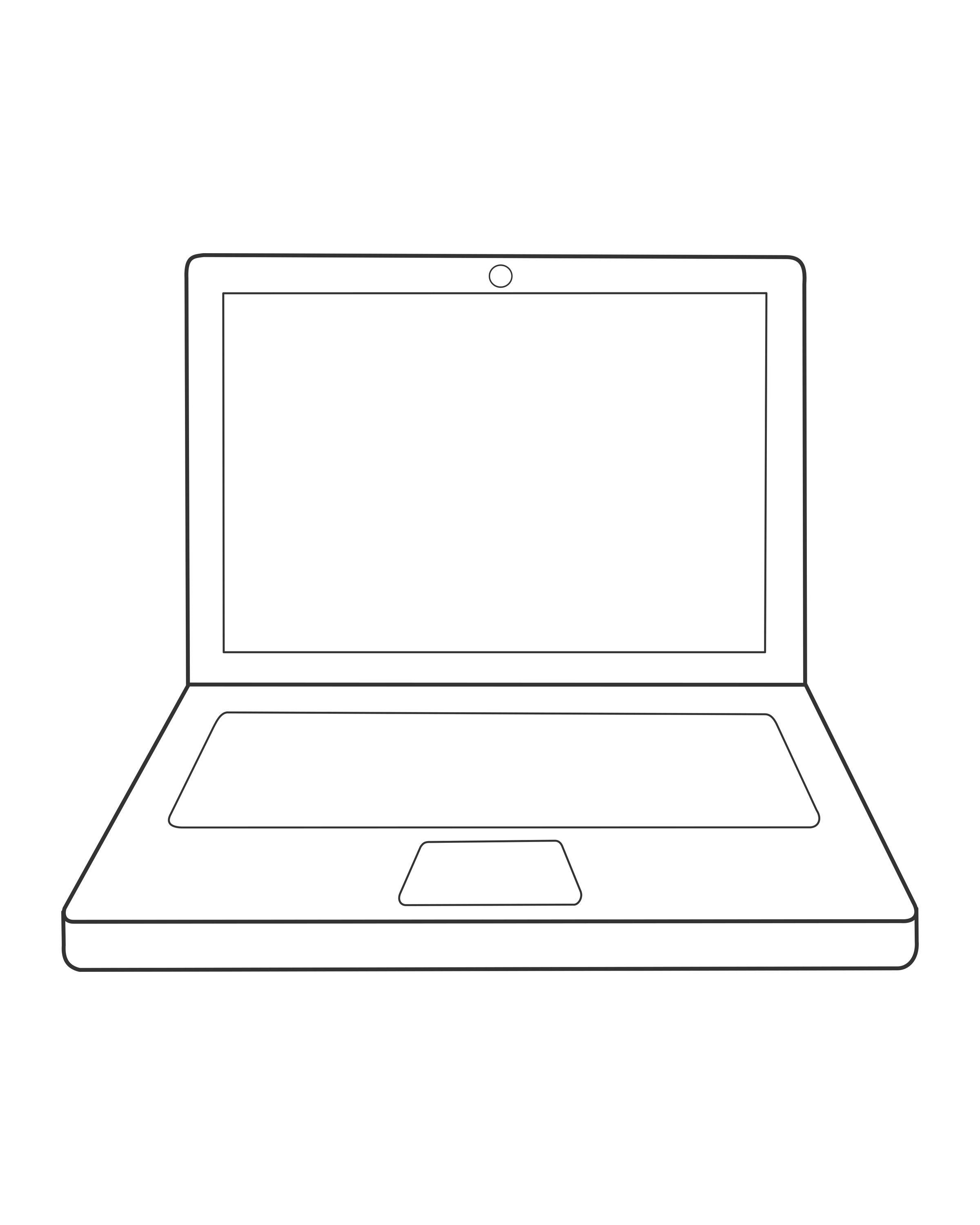 Offener Laptop