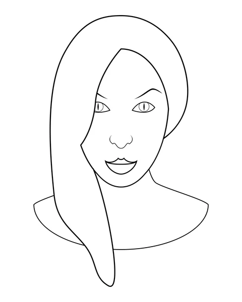 Woman with Long Hair