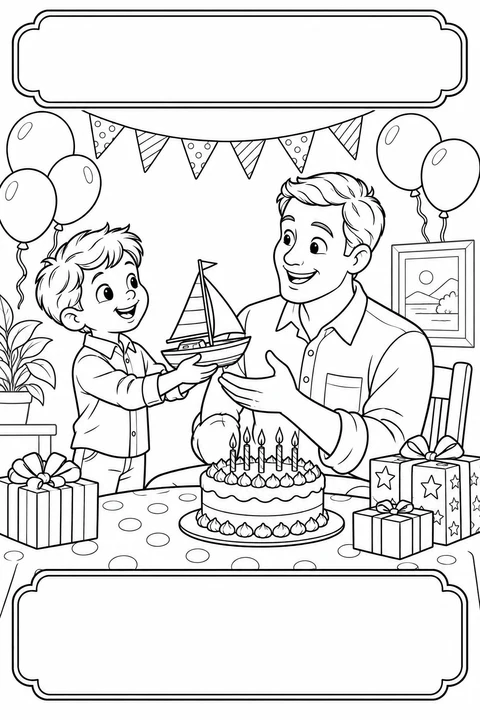 お父さんの誕生日にヨットのおもちゃ