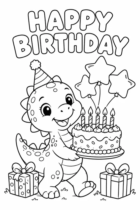 Dinosaur Birthday Cake