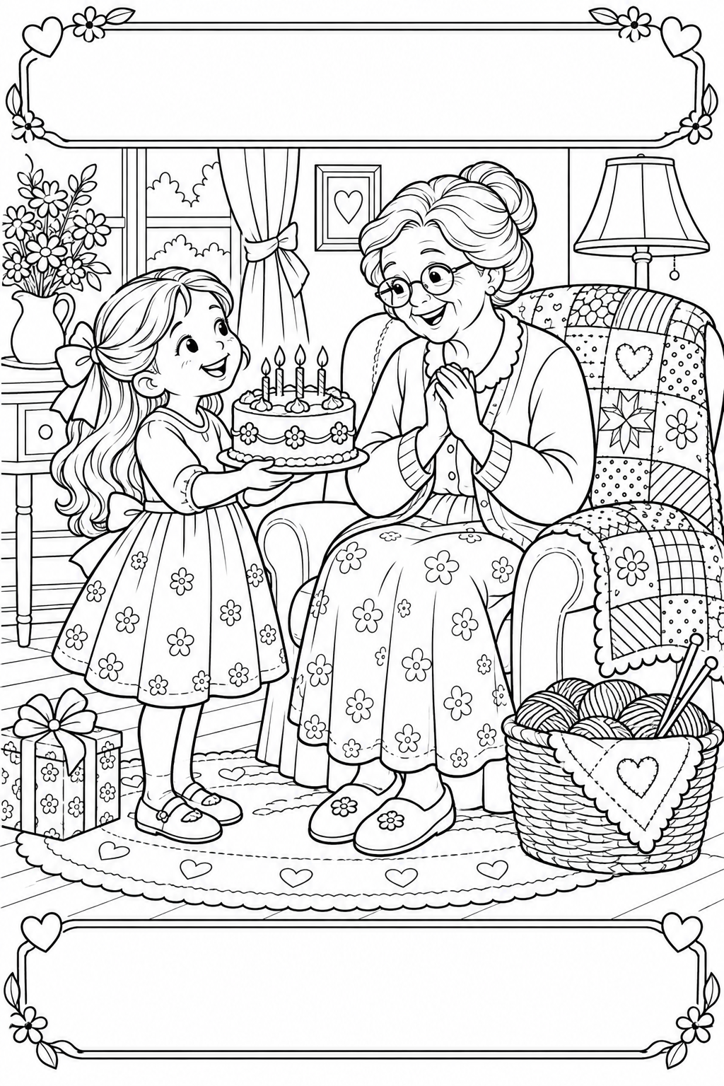 パッチワークとおばあちゃんの誕生日