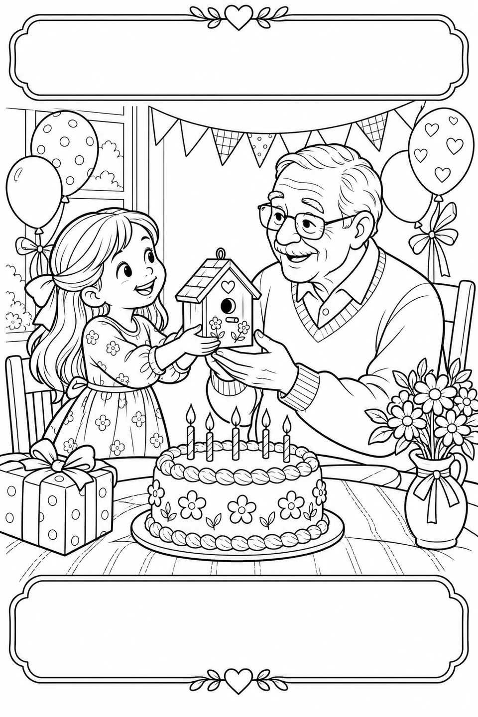 おじいちゃんの誕生日に手作りの巣箱