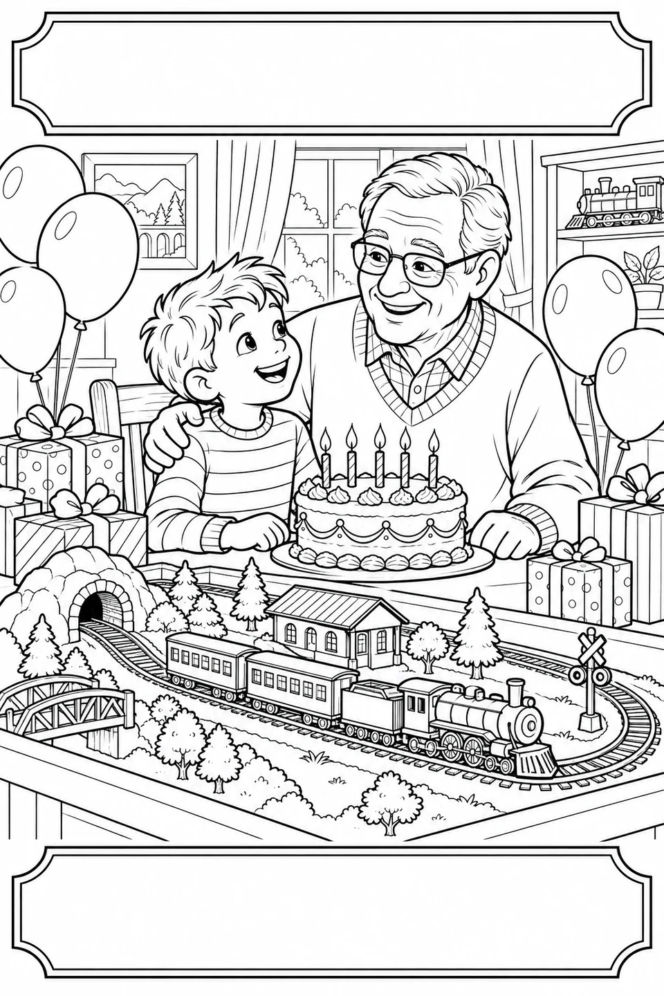 鉄道模型とおじいちゃんの誕生日