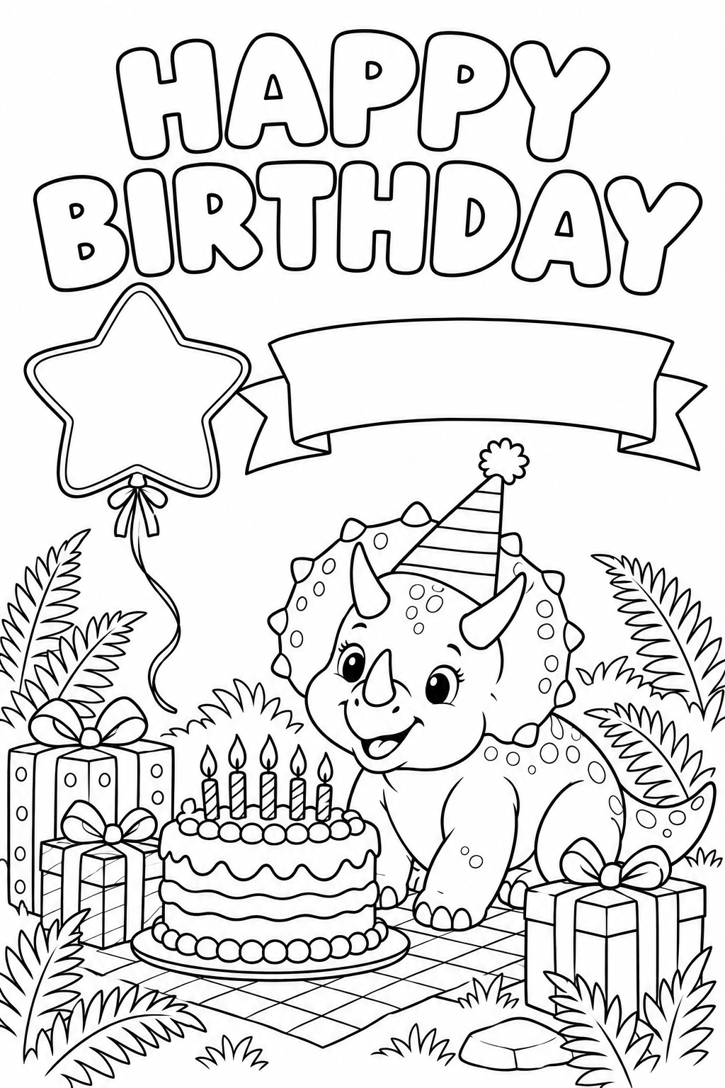 Triceratops Birthday Picnic