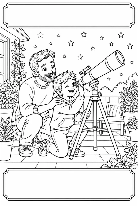 Sterne beobachten mit Papa