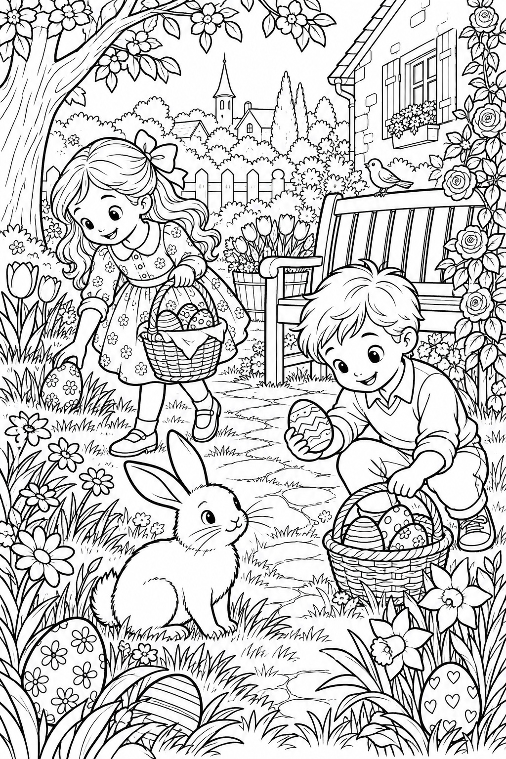 Easter Egg Hunt in the Garden