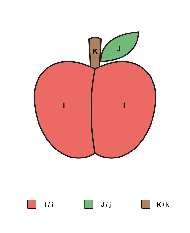 Apple: English Letter Matching — Answer key