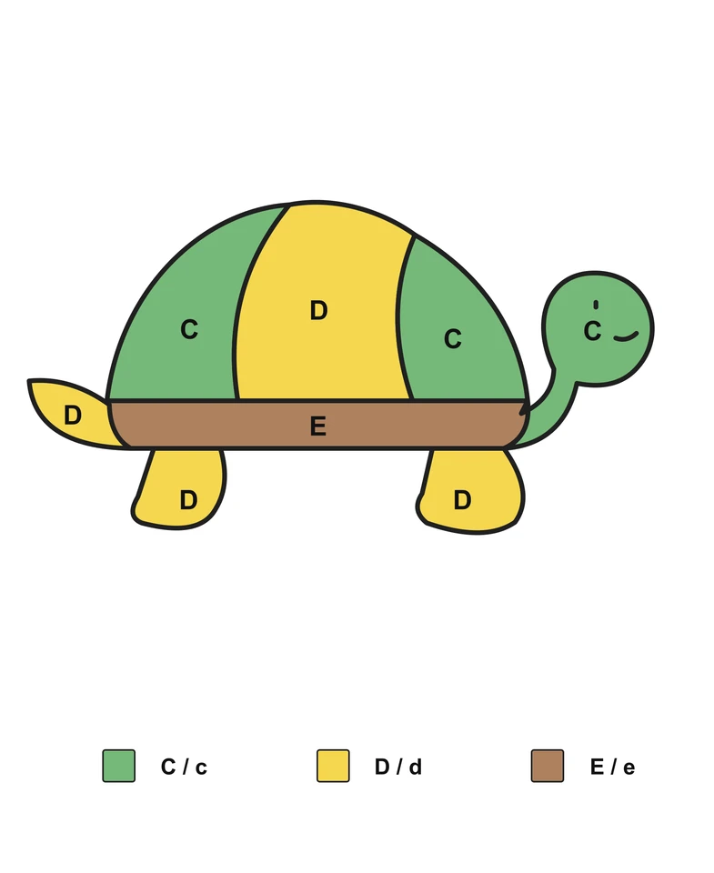 Turtle: English Letter Matching — Answer key