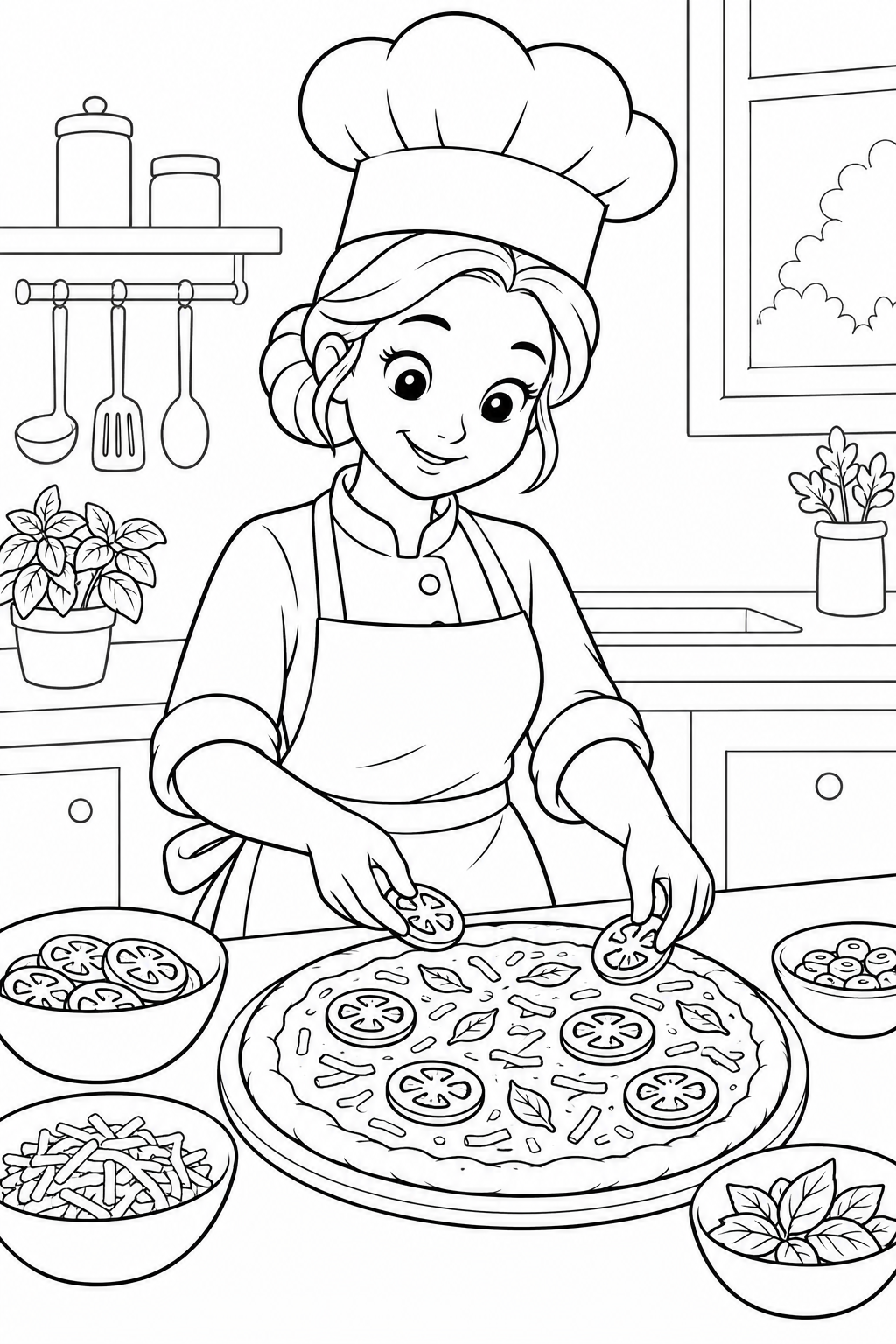 Chef Making Pizza