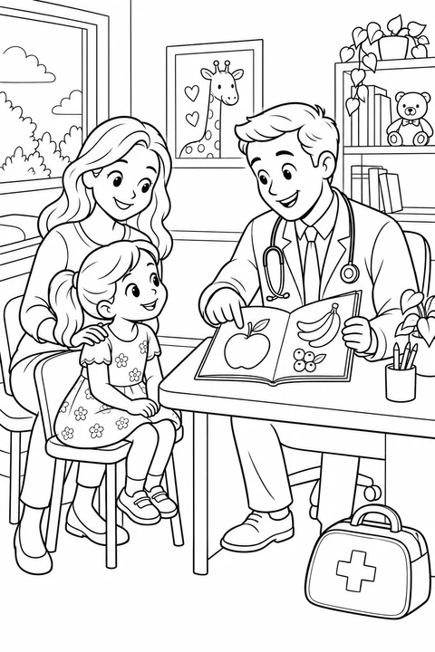 Doctor Talking about Fruit