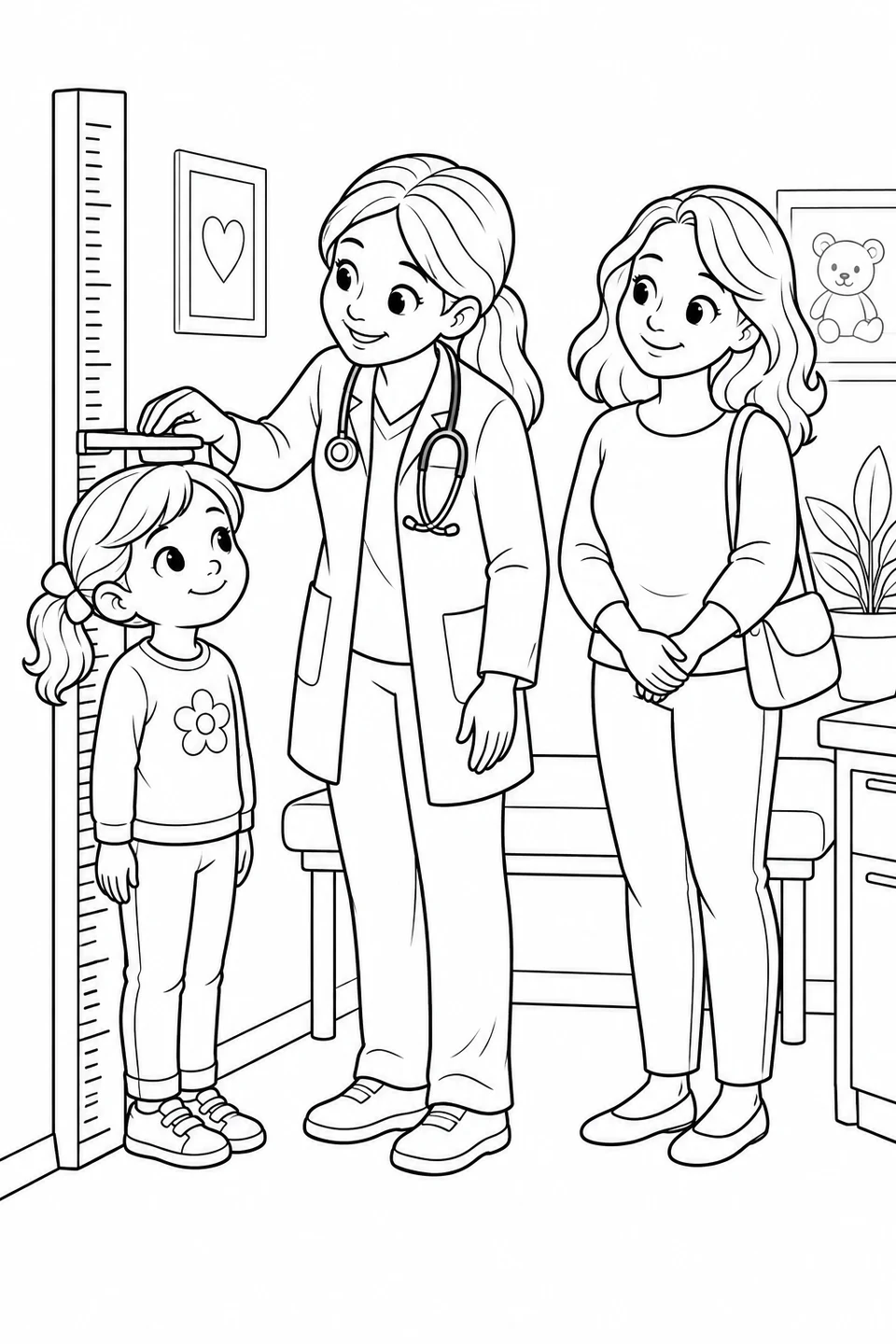 Doctor Measuring a Child’s Height