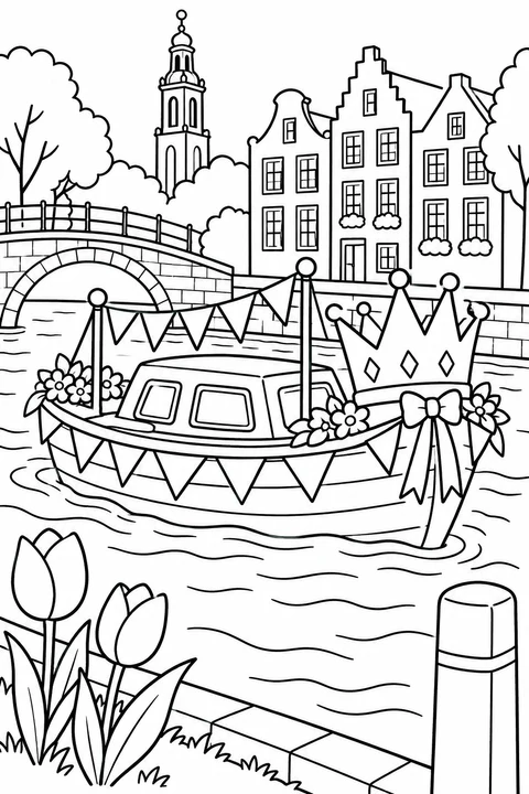 King’s Day Canal Boat