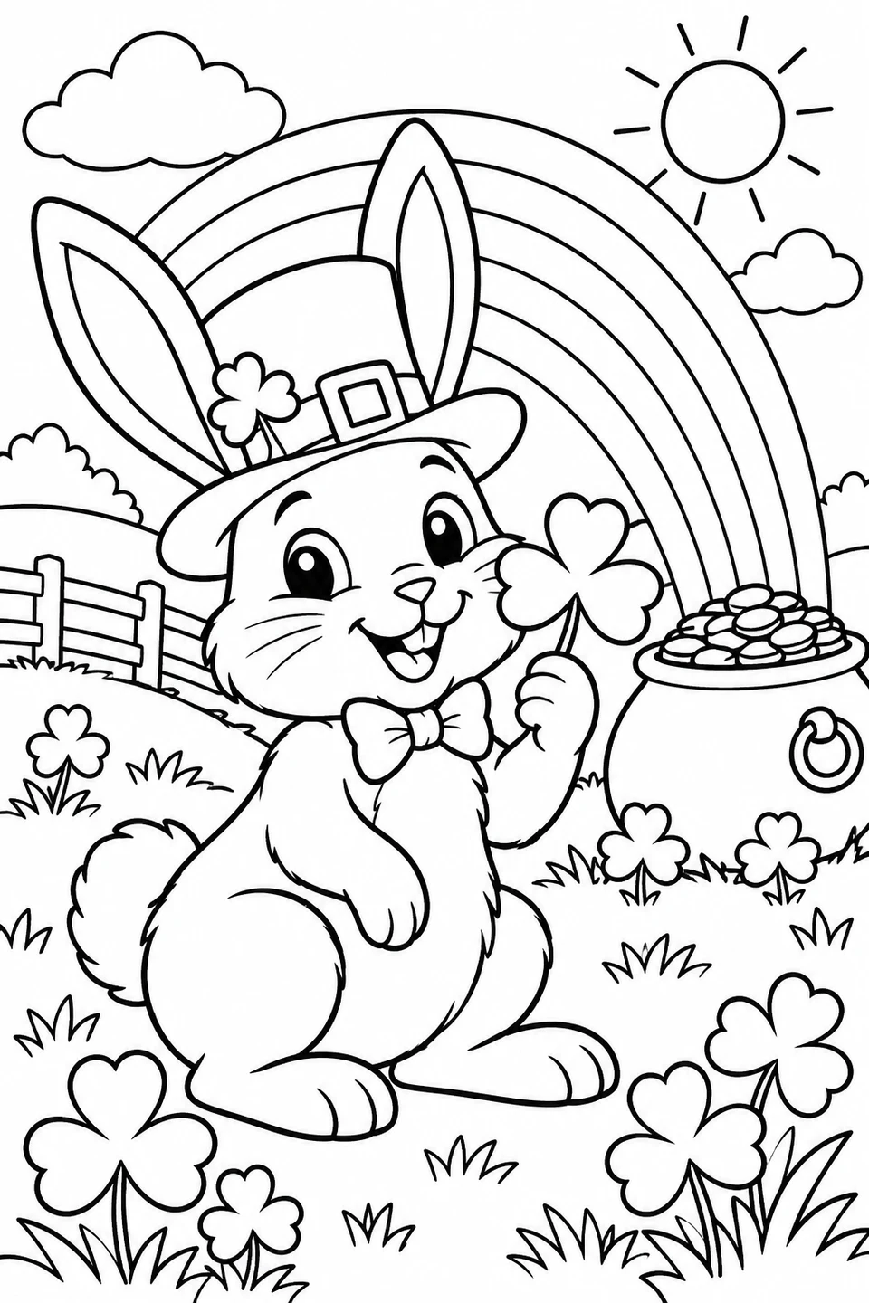 Rabbit with a Shamrock