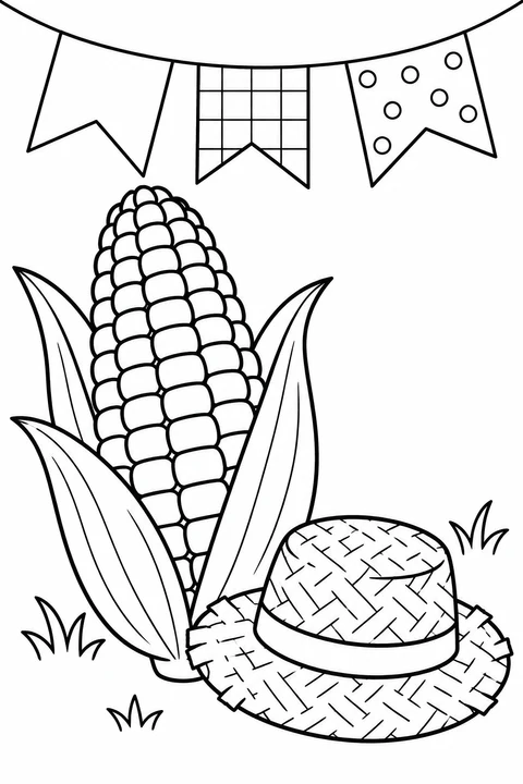 Corn and a Straw Hat