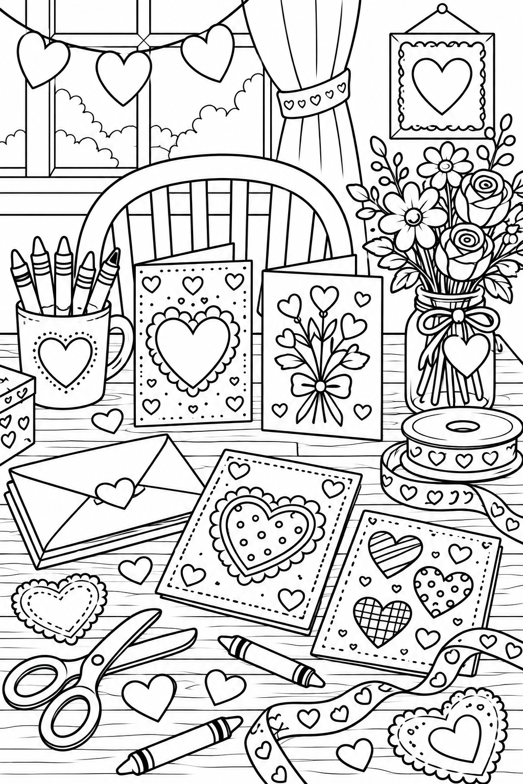 Valentine Craft Table