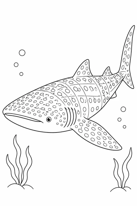 Whale Shark Swimming Calmly