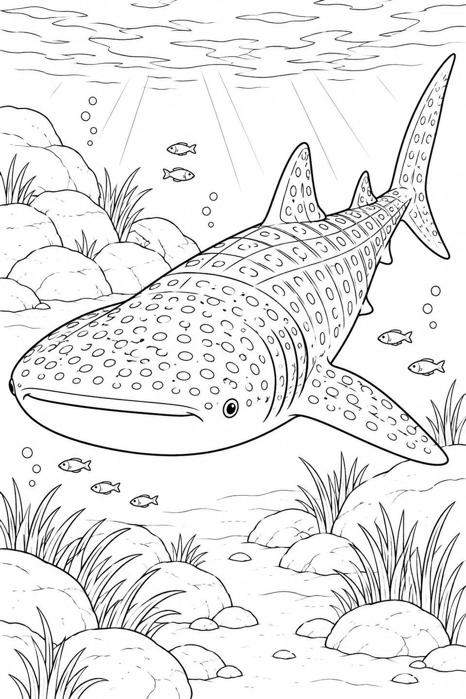 Whale Shark in an Island Lagoon
