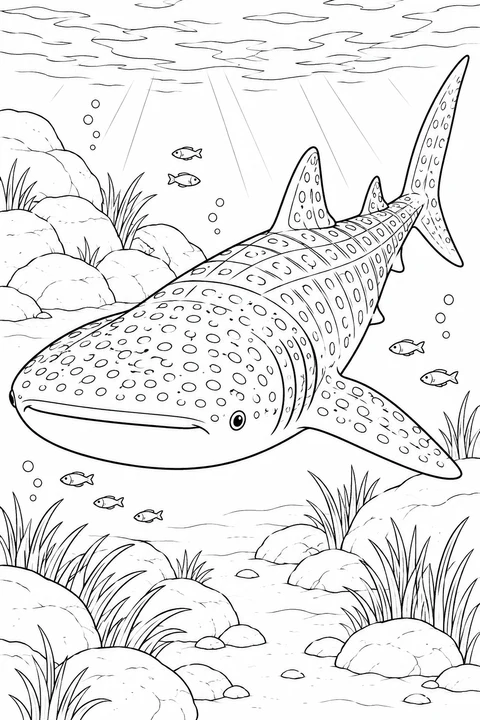 Whale Shark in an Island Lagoon