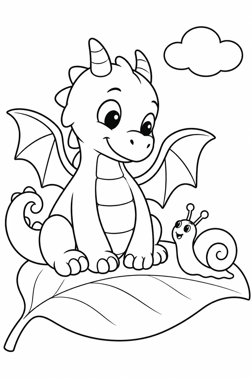Dragon and a Snail Friend