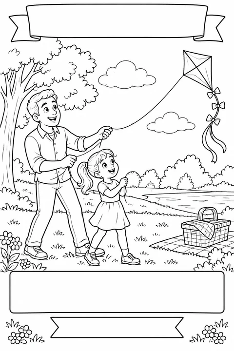 Thank you, Dad: flying a kite