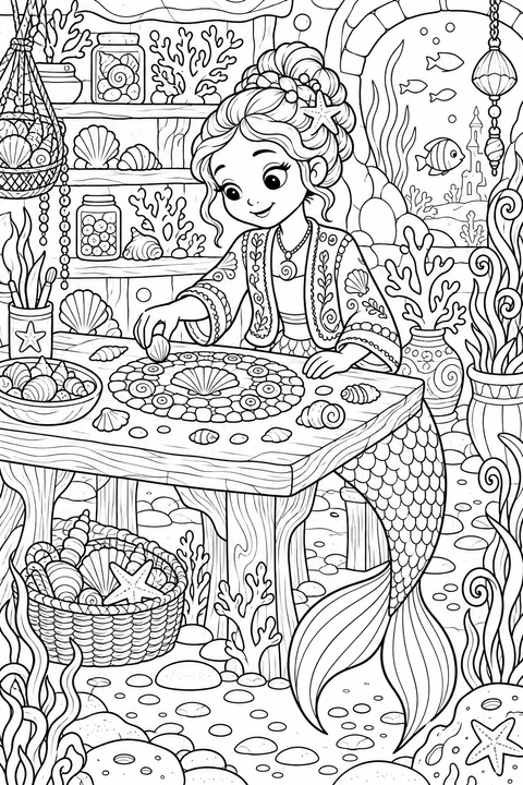 Mermaid’s Shell Mosaic Workshop