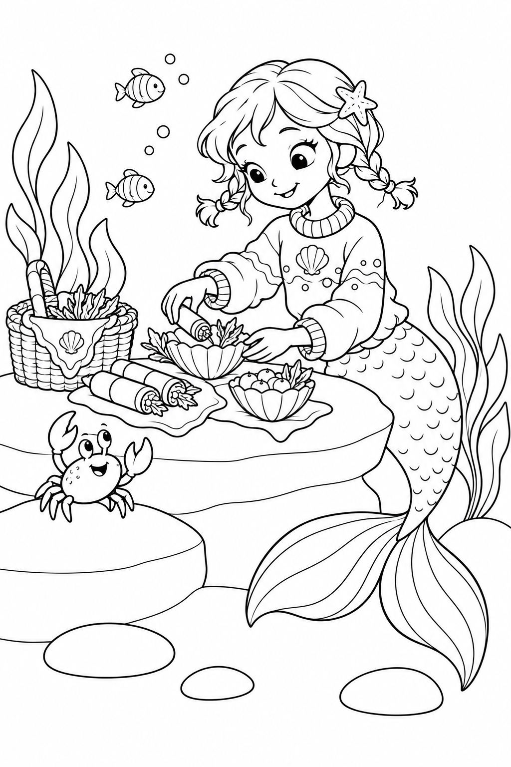Mermaid’s Underwater Picnic