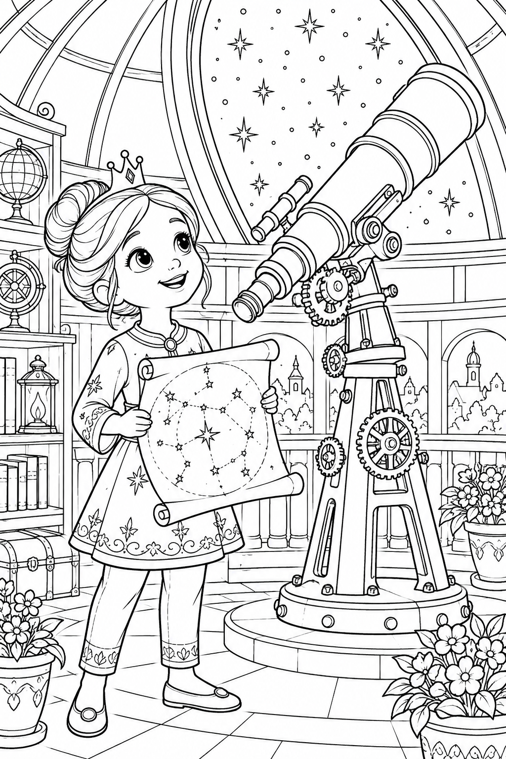 Prinzessin in der Sternwarte